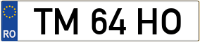 Trailer License Plate